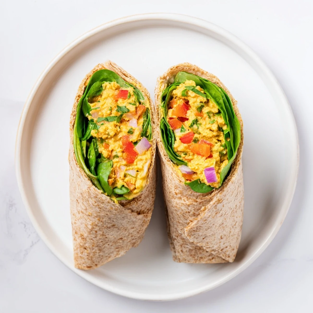 Imagine the satisfying crunch: a Chickpea Salad Wrap, perfect for a quick and healthy lunch.