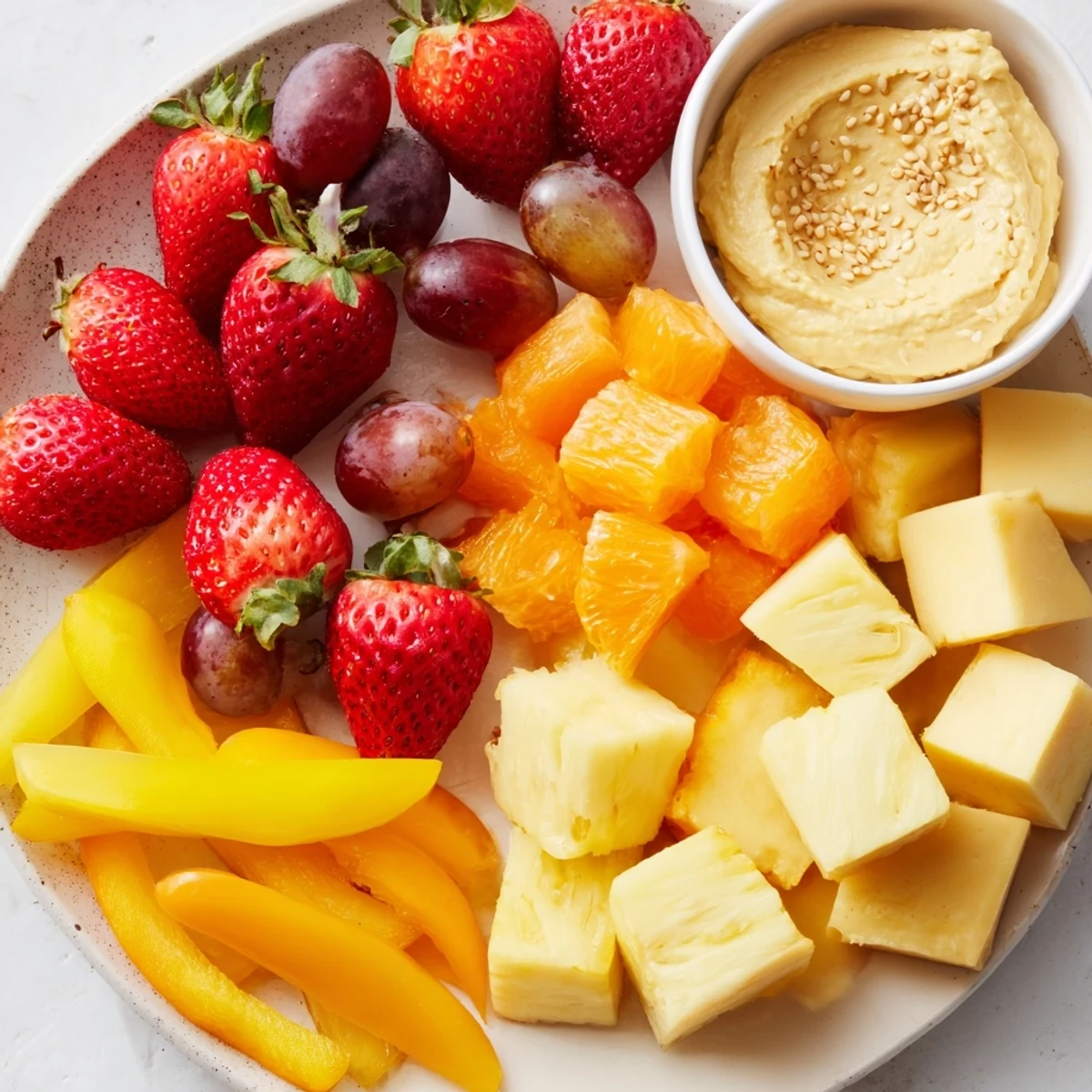 Bright and inviting Sunshine Snack Tray: a platter overflowing with fresh, vibrant, ready-to-eat goodies.