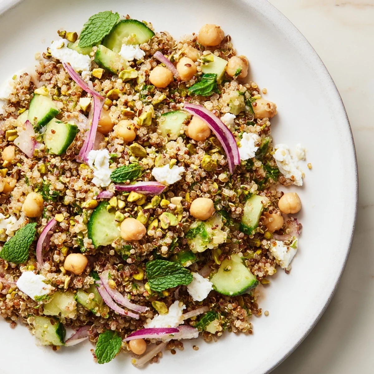 Imagine a delicious bowl of Jennifer Aniston Salad, with toasted nuts and a zesty lemon dressing.