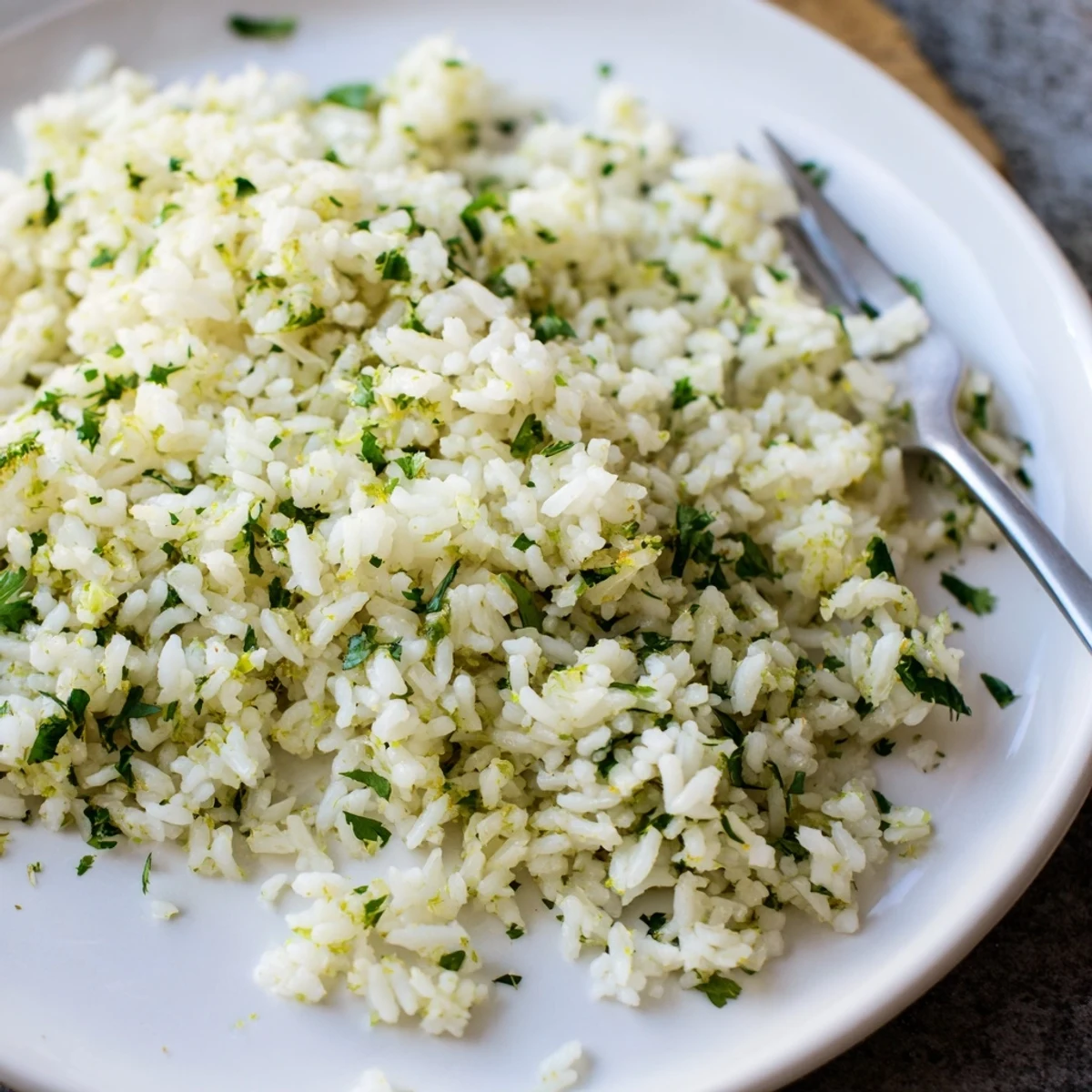 Vibrant cilantro lime rice, a fresh, flavorful accompaniment.