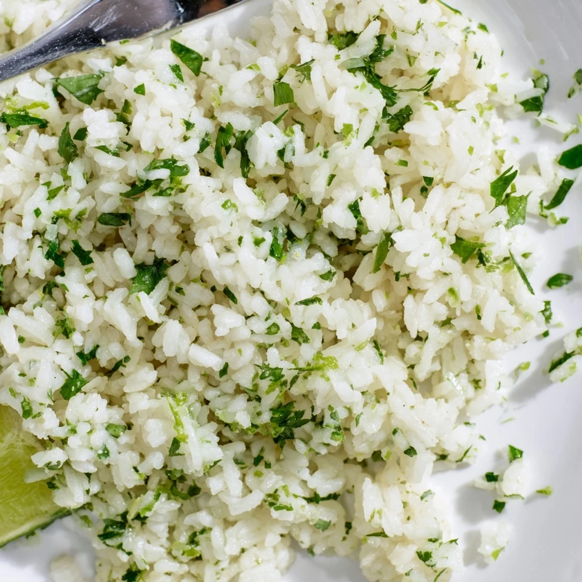 Tempting cilantro lime rice, a zesty, aromatic side dish.
