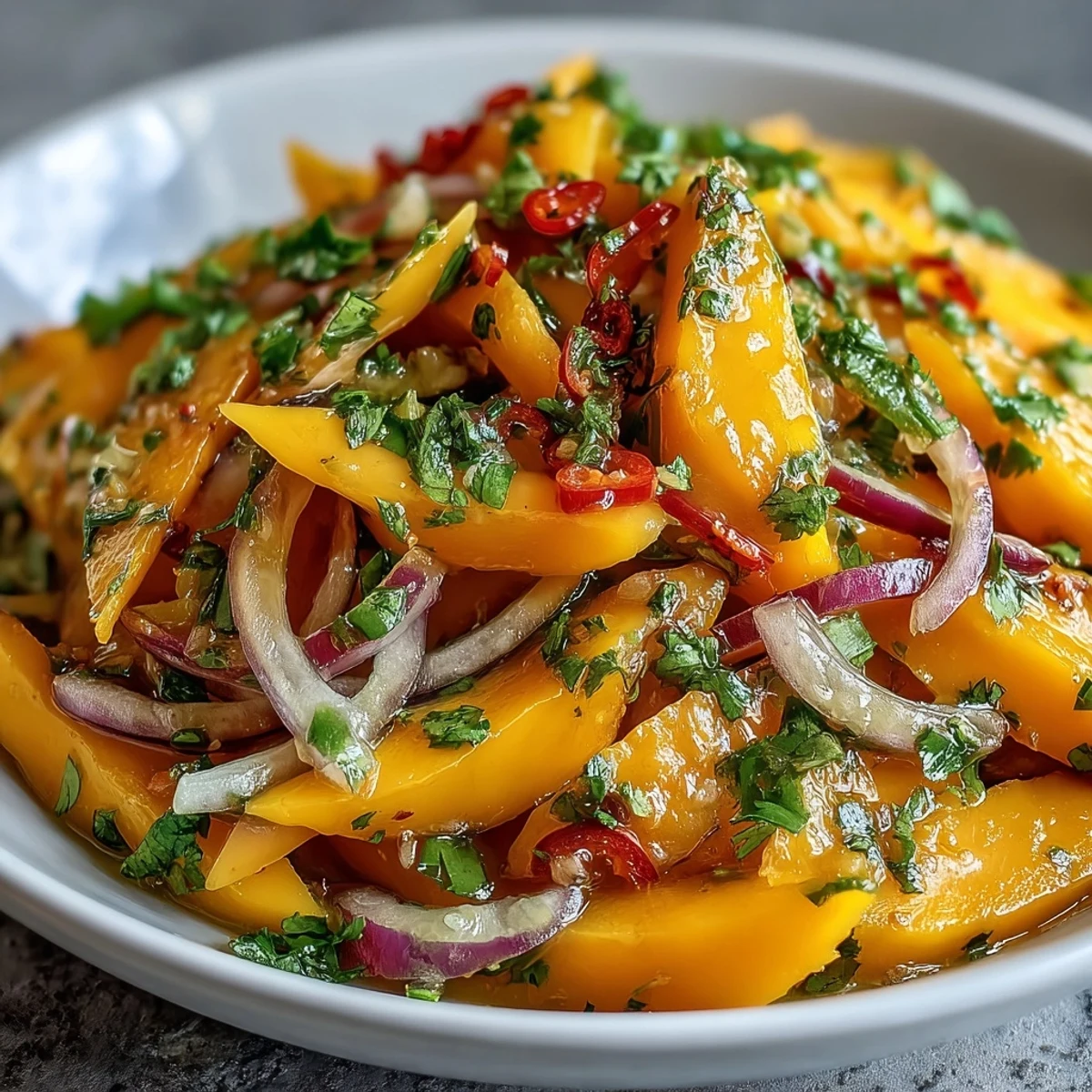 Refreshing Mango Salad Lime Dressing