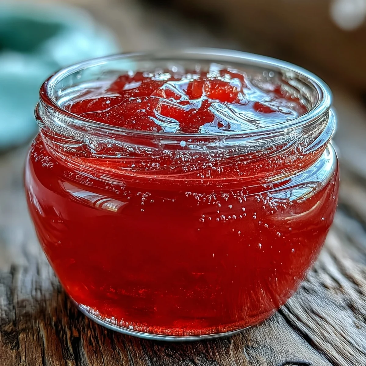 A jar of homemade Guava Jelly, with its vibrant pink hue, sealed and ready for gifting or storing in the pantry.