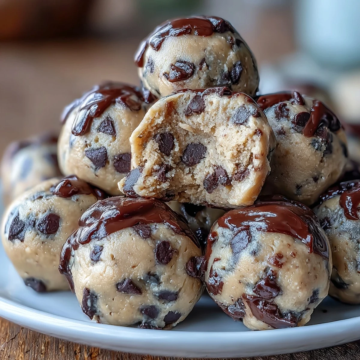 Wholesome vegan bites made from blended chickpeas, almond butter, and chocolate chips—perfect for a healthy, easy-to-make indulgence.