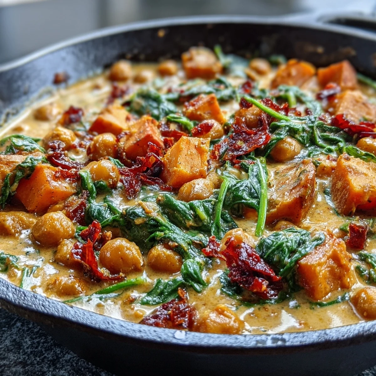 Creamy Coconut Chickpea Skillet
