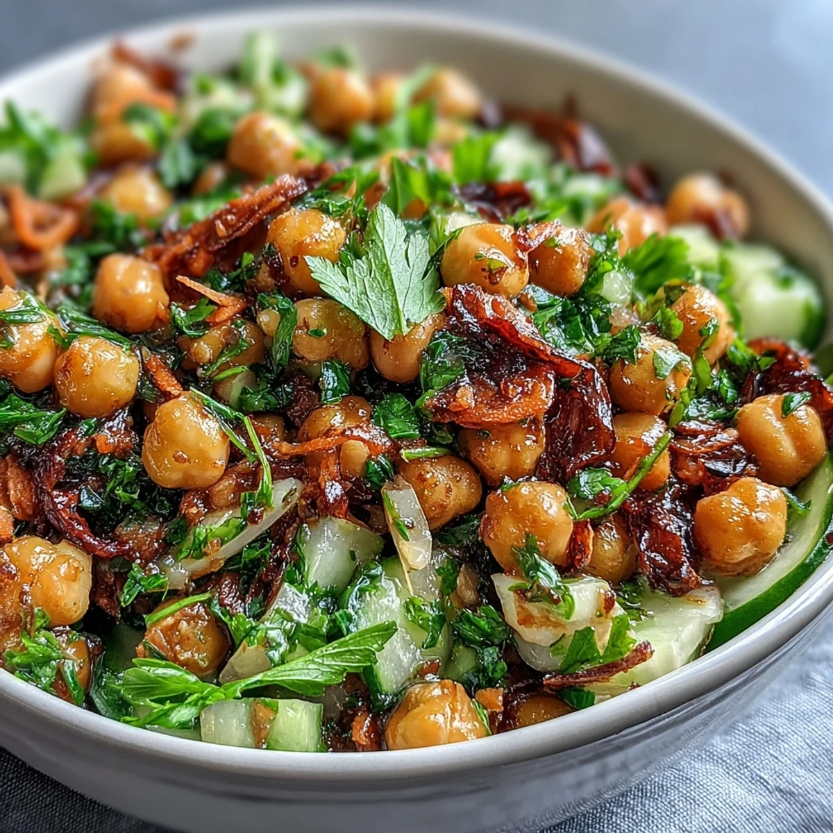 Fresh Celery and Chickpea Salad with Dijon Vinaigrette