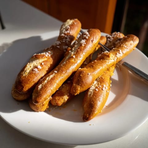 Sweet Potato Cheddar Pretzel Sticks