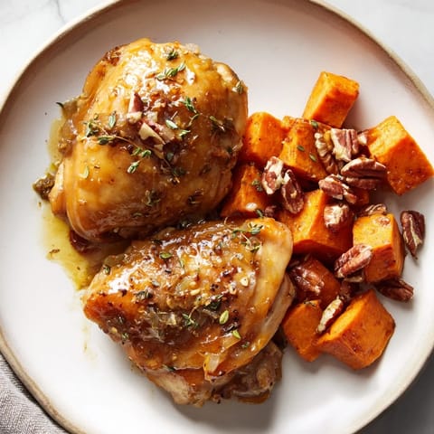 Maple Glazed Chicken Sweet Potatoes