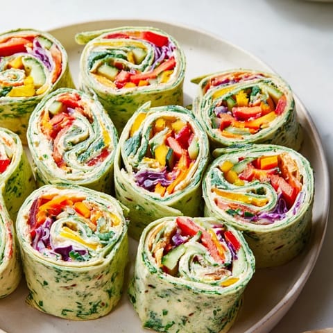 Vibrant Rainbow Veggie Christmas Lights Wrap Pinwheels, featuring a creamy filling and festive vegetable arrangement.
