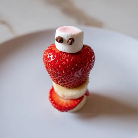 Strawberry Banana Santa Sticks