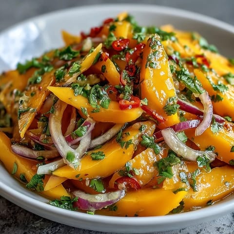 Refreshing Mango Salad Lime Dressing