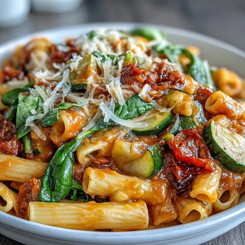 One-pot budget-friendly pasta with vegetables and Parmesan, perfect for quick and easy weeknight dinners.  