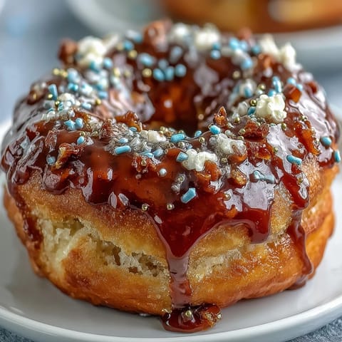 Graduation party donut tower showcases colorful sprinkles on a festive dessert centerpiece.