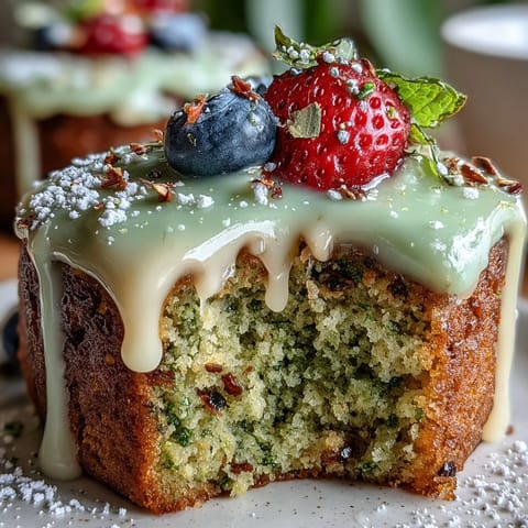 Beautifully frosted Smash Cake Style Mini Matcha Birthday Cake ready for a fun celebration.