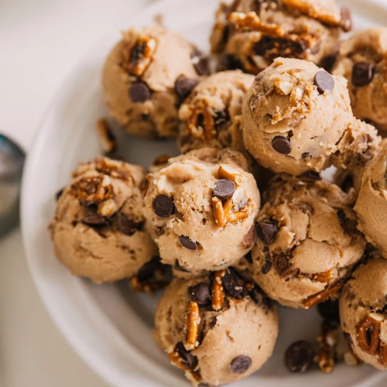 Decadent cookie dough balls bursting with root beer flavor and fudge chunks.  