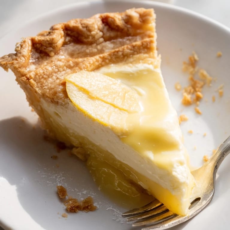 Luscious water pie served with fresh berries, adding a vibrant touch to this classic dessert.