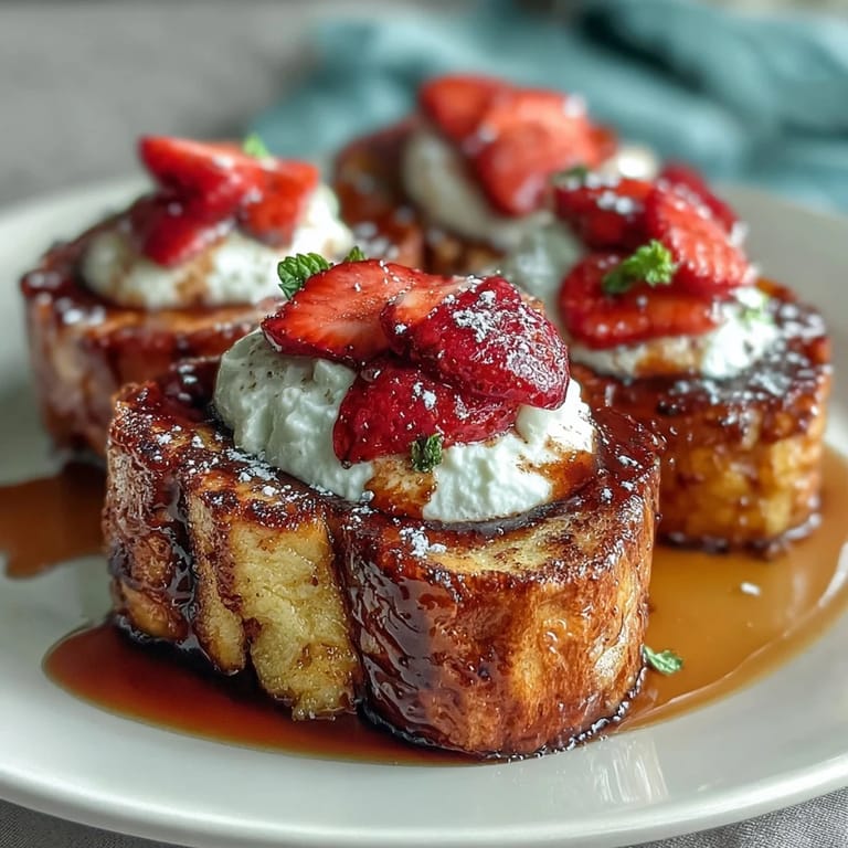 Fluffy Strawberry French Toast Bake layered with juicy strawberries, rich custard, and crunchy almonds—ideal for spring brunch gatherings or family breakfasts.