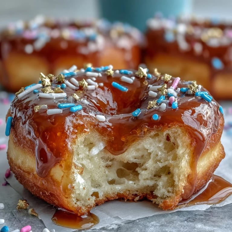 Imagine this stunning donut tower, beaming with colorful sprinkles for your graduation party.