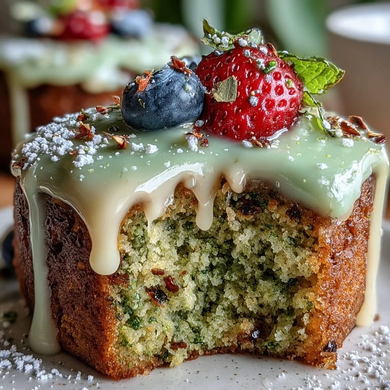 Beautifully frosted Smash Cake Style Mini Matcha Birthday Cake ready for a fun celebration.