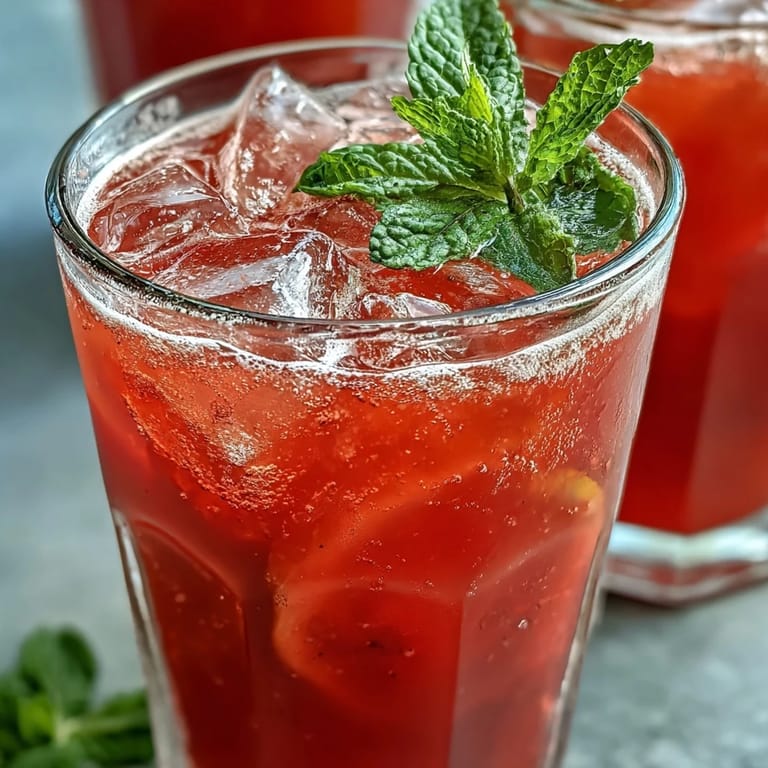 Beet juice naturally colors this refreshing pink lemonade, offering a tangy, cool summer drink.